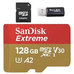 OTRAS MARCAS - Tarjeta MicroSD TF 128GB Clase 10 U3 V30 A2 Alta Velocidad Capacidad Con Adaptador SD y USB