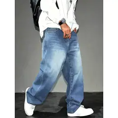 GENERICO - Pantalon Jean Baggy Oversize Ancho Urban Cargo