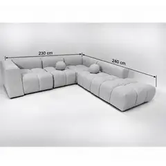 GENERICO - Juego de sala Sillón esquinero Moderno Grande
