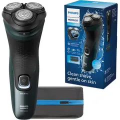 PHILIPS - Afeitadora Eléctrica Inalámbrica Recargable Shaver 2600 Seco Mojado