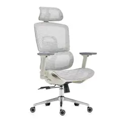 ERTEK - Silla Oficina Escritorio Zenith Gris - Ergonómica Reclinable