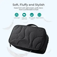 INNOVA - Bolso Organizador Gran Capacidad, Unisex Cosmetica, Viaje Color Negro
