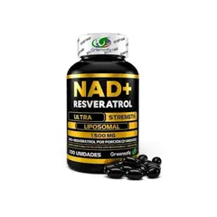 GREEN - NAD+Resveratrol Liposomal 1500 mg 100cap lab Greensofe