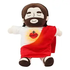 CHINA - Muñeco Jesús Respira Peluche Religioso Movimiento Tranquilo