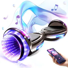 COLME TECHNOLOGY HOME - Malumeta Eléctrica Scooter Hoverboard Bluetooth LED 9 Inch