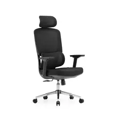 ERTEK - Silla Oficina Escritorio Neo Negra - Ergonómica Reclinable