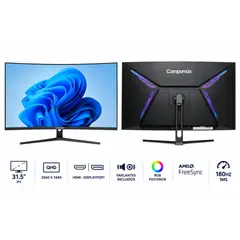 COMPUMAX - MONITOR GAMER MF31 31.5" 2K QHD| 180HZ 1MS RGB| AMD FREESYNC| PARLANTES INCLUIDOS
