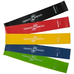 SPORTFITNESS - Set de Bandas Elásticas x5
