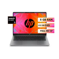 HP - Portátil HP 200 G2 14 – AMD Ryzen™ 3 210 – 8GB RAM DDR5 (Expandible) – 512GB SSD -Pantalla 14.0″