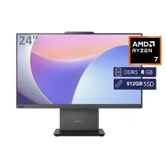 Lenovo - All in One ThinkCentre Neo 55a Gen 6 – AMD Ryzen IA 7 250 – RAM 8GB DDR5 – SSD 512GB – Panta