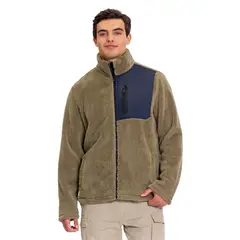 TOTTO - Buzo Tipo Sudadera Sherpa Cuello Alto Marquez Beige Hombre
