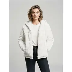 THE CLOTHING COMPANY - Chaqueta Ovejera Mujer Niña Peluche Acolchada