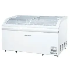 INDUFRIAL - Congelador Horizontal Dual ICV-500 de 500 L con 5 Canastillas y Puertas de Vidrio