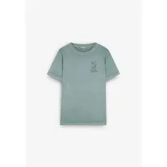 SCALPERS - Camiseta Logo Calavera 57028KHAKI Verde Hombre