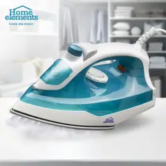 HOME ELEMENTS - Plancha Para Ropa A Vapor O Seca Antiadherente