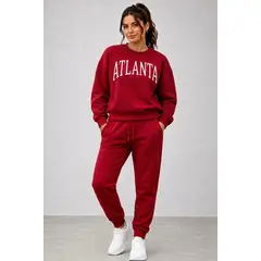 URBANISTA - SUDADERA PARA DAMA Y NIÑA COLOR ROJO