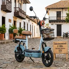 GW - Bicicleta Eléctrica 400W E-Blitz Azul Lexus