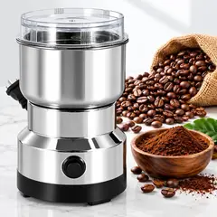 GENERICO - Molino Eléctrico Para Café y Especias 200W Acero Inoxidable