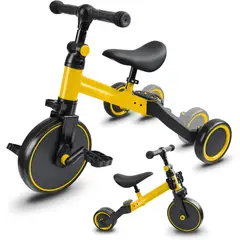 TECNOHOGAR JS - Triciclo Bicicleta Para Niños Ajustable 3 Modos En 1 Mlb108