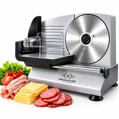 RENAHOUSE - Rebanadora Cortadora Eléctrica De Alimentos 200W - MsMart