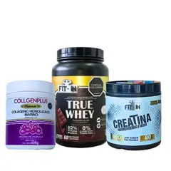 FINI - Pack Deportivo: True Whey 2400g + Creatina 400g + Colágeno 400g