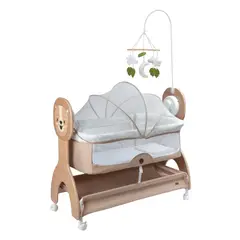 EBABY - Cuna Colecho Mecedora SEREN – EB758 BEIGE