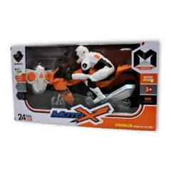 JUGUETERIA EXPRESS - Moto X Moto De Juguete A Control Remoto Naranja Y Blanco