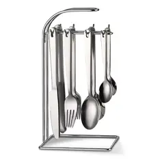 DKASA - Juego de Cubiertos Con Soporte 24 Piezas en Acero Inoxidable A166