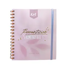 KIUT - Agenda 2027 Premium Lavanda, Con Planeador Mensual, Argollada Pasta Dura