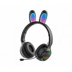 GENERICO - Audífonos Bluetooth Orejas Conejo Rgb Con Micrófono