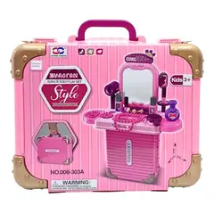JUGUETERIA EXPRESS - Set De Maquillaje Juguete Rosa Lonchera