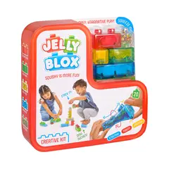 JELLY BLOX - Set de 20 Bloques Sensoriales Creativos para Niños