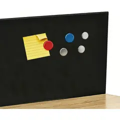 RELAN - Escritorio Con Tablero Metalico Estilo Industrial En Mdf Y Meta Muebles Para HogarColor Café Y Negro