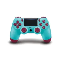 GAMER TECH - Control Joystick inalámbrico Azul Chicle Mando compatible PS4 PC Android y Más, Diseños Exclusivos!