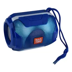 T&G - Parlante Bluetooth Portátil TG-162 con Luces LED y TWS