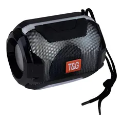 T&G - Parlante Bluetooth Portátil TG-162 con Luces LED y TWS