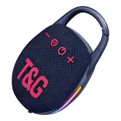 T&G - Parlante Bluetooth TG-447 IPX4 con Gancho y Luz RGB