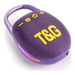 T&G - Parlante Bluetooth TG-447 IPX4 con Gancho y Luz RGB