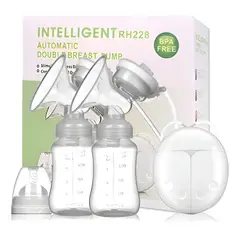 GENERICO - Extractor De Leche Eléctrico Con Dos Copas Y Botellas Libre de BPA
