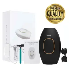 PREMIUM - Depilador Láser IPL NEGRO- 5 niveles de intensidad - Uso en casa