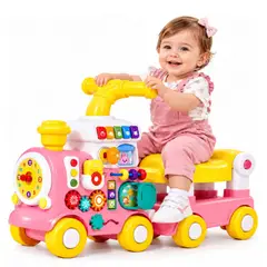 COLME TECHNOLOGY HOME - Carrito Infantil Caminador 5 En 1 Tren Didáctico Bebés Luces