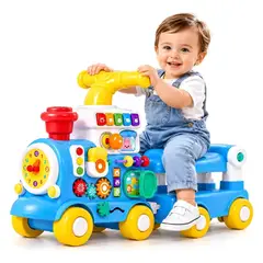 COLME TECHNOLOGY HOME - Carrito Infantil Caminador 5 En 1 Tren Didáctico Bebés Luces