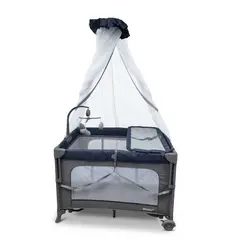 EBABY - Corrar Colecho Mecedora Movil Musical Cambiador 2Nivel Toldillo alto
