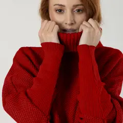 GENERICO - Ruana Sofia Rojo