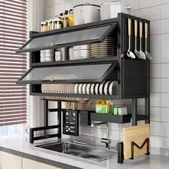 GENERICO - Escurridor Platos Doble Nivel Cocina Ahorra Espacio