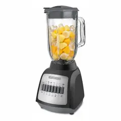 BLACK+DECKER - Licuadora 10 Velocidades Jarra De Vidrio 1.25l - Negro 110v