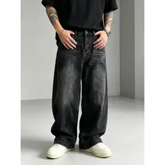 GENERICO - Pantalon Jean Baggy Oversize Ancho Urban Cargo
