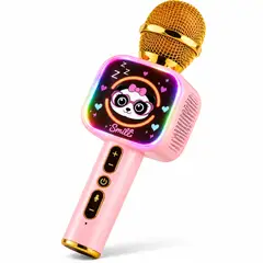 GENERICO - Microfono Niños Karaoke Inalambrico Bluetooth Micro SD Luces Efectos Voz