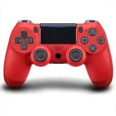 GAMER TECH - Control Joystick inalámbrico Rojo Mando compatible PS4 PC Android y Más