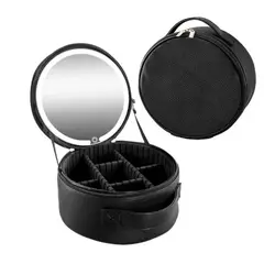 GENERICO - Cosmetiquera Profesional Con Espejo Y Luz Led